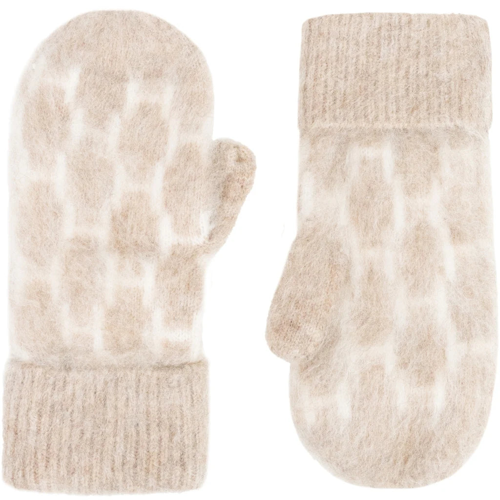 Gera Mittens - Light Brown Melange