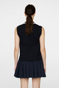 Ramona Knitted Polo Shirt - Jl Navy