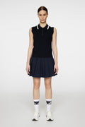 Ramona Knitted Polo Shirt - Jl Navy