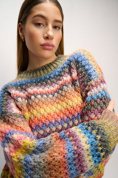 Gio Knit Blouse - Multi Mix