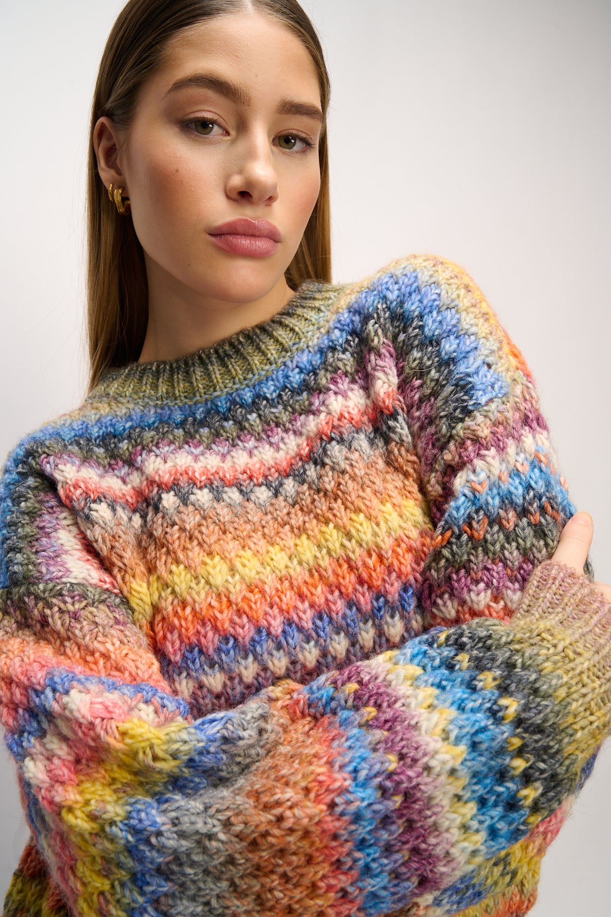 Gio Knit Blouse - Multi Mix
