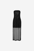 Giovanna Beaded Dress - Black