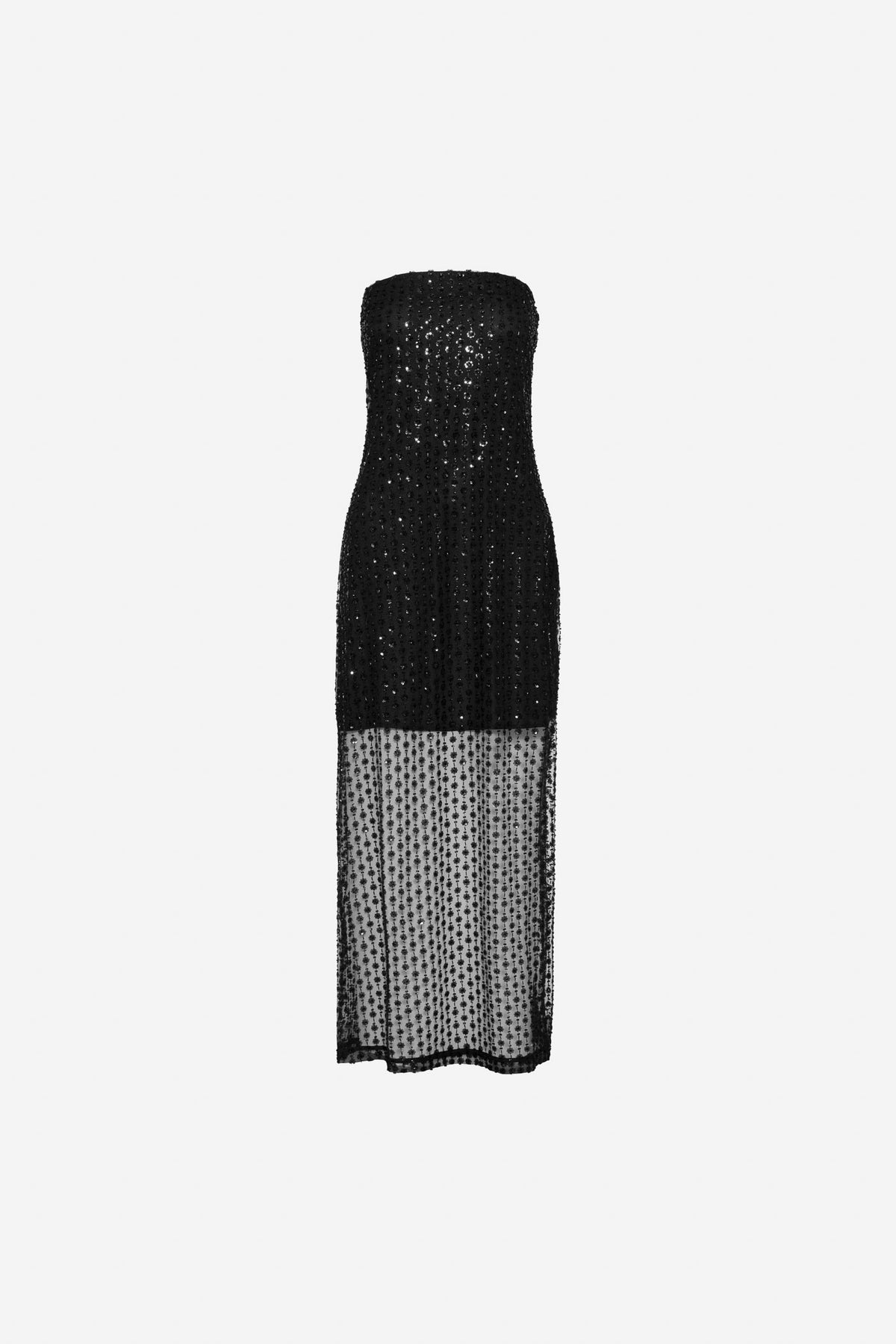 Giovanna Beaded Dress - Black