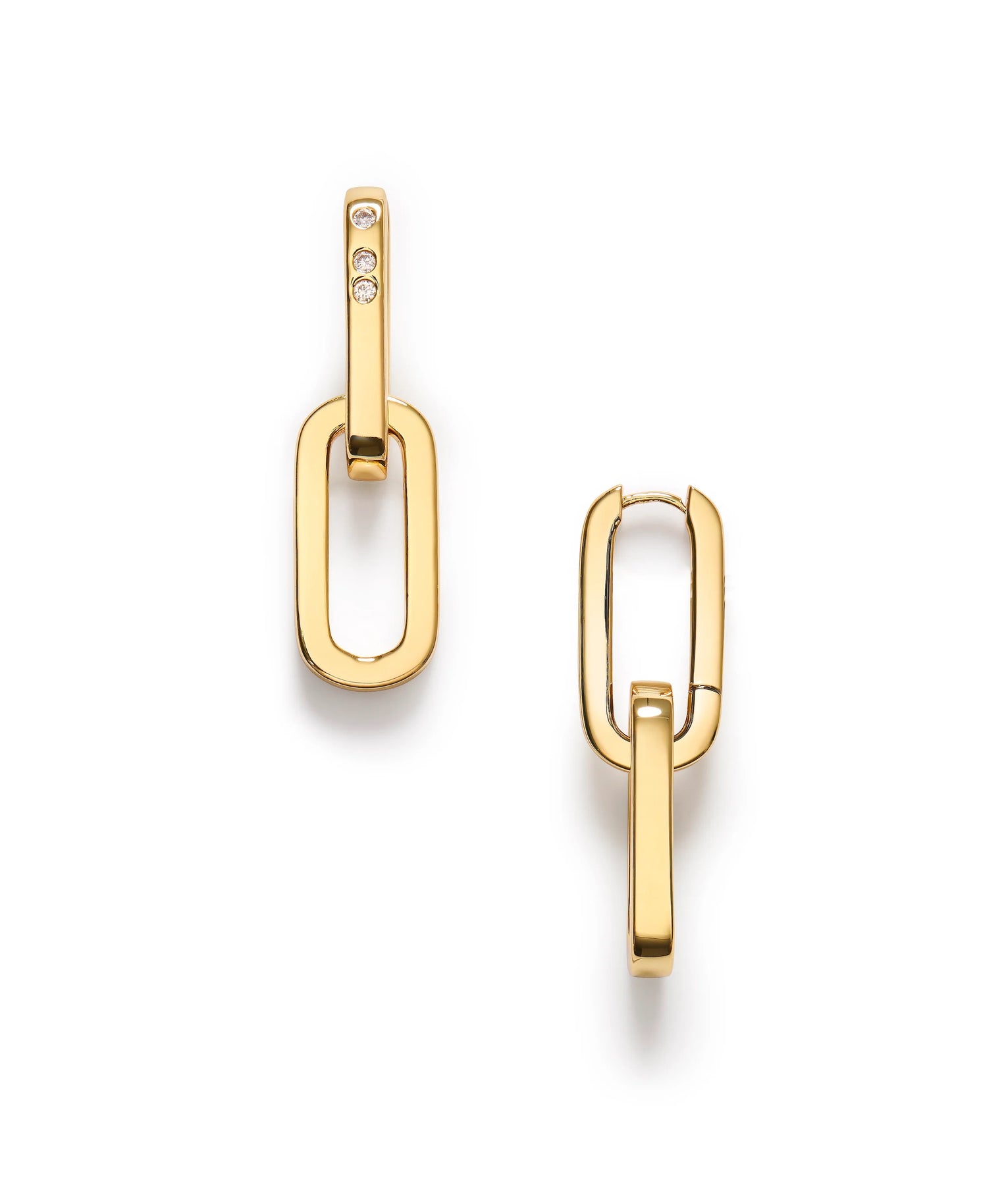 Golden Link Earrings - Gold
