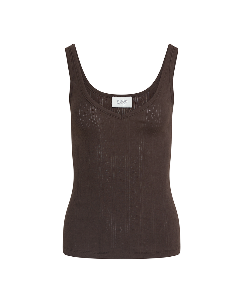 Mon Cotton Pointelle Top