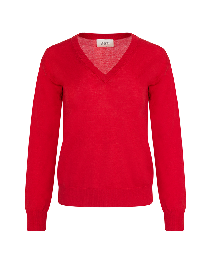 Cassandra Merino Wool V-Neck