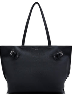 Days Tote In Pebbled Calf Skin - Black