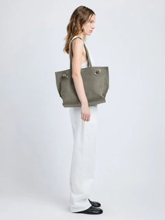 Days Tote In Pebbled Calf Skin - Slate