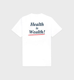 Health Is Wealth T-Shirt - White