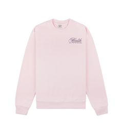 Health Script Crewneck - Pink Dolphin