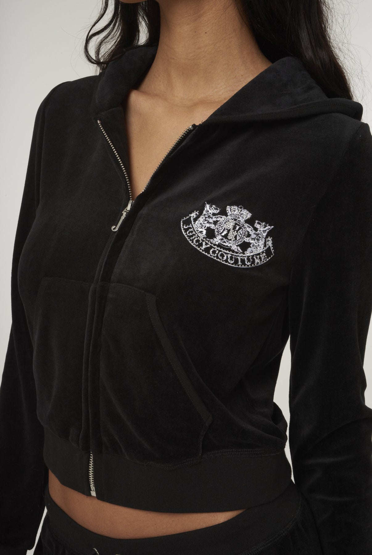 Heritage Dog Crest Robyn Hoodie - Black
