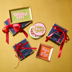 Right On Rectangle Tray - Green/Pink