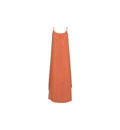 Shari Linen Strap Dress - Firecracker