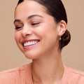 Starfish & Pearl Micro Hoop  - Pale Gold