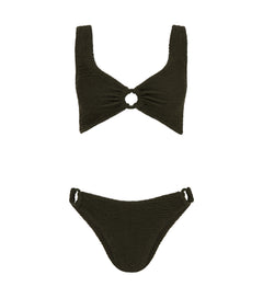 Hallie Bikini - Metallic Khaki