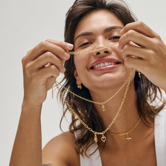 Medium Charm Necklace - Gold