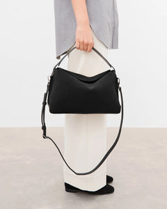 Helia Handbag - Suede Black