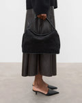 Helia Handbag - Suede Black