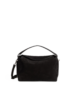 Helia Handbag - Suede Black