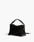 Helia Handbag - Suede Black