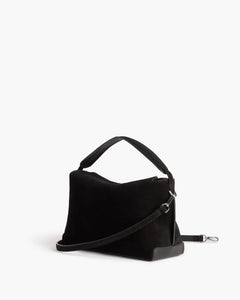 Helia Handbag - Suede Black