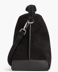 Helia Handbag - Suede Black