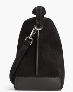 Helia Handbag - Suede Black