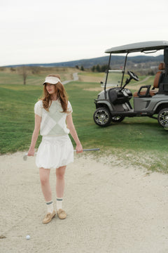 Alvilde Argyle Polo Tee - White