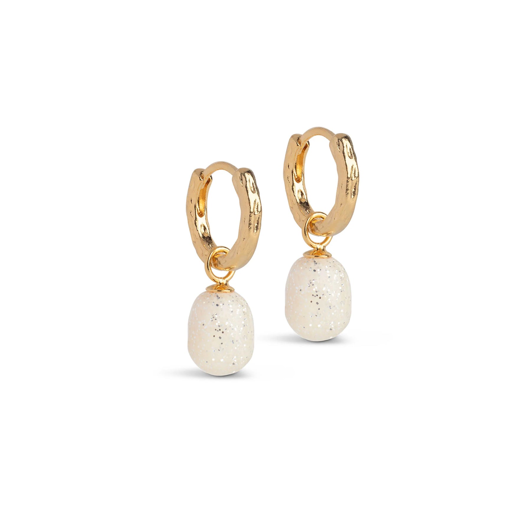 Significant Enamel Hoops - Sparkle