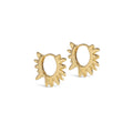 Sunshine Leaves Hoops - 925S/Gp