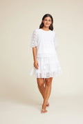 Hutton Embroidery - White