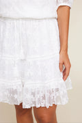 Hutton Embroidery - White