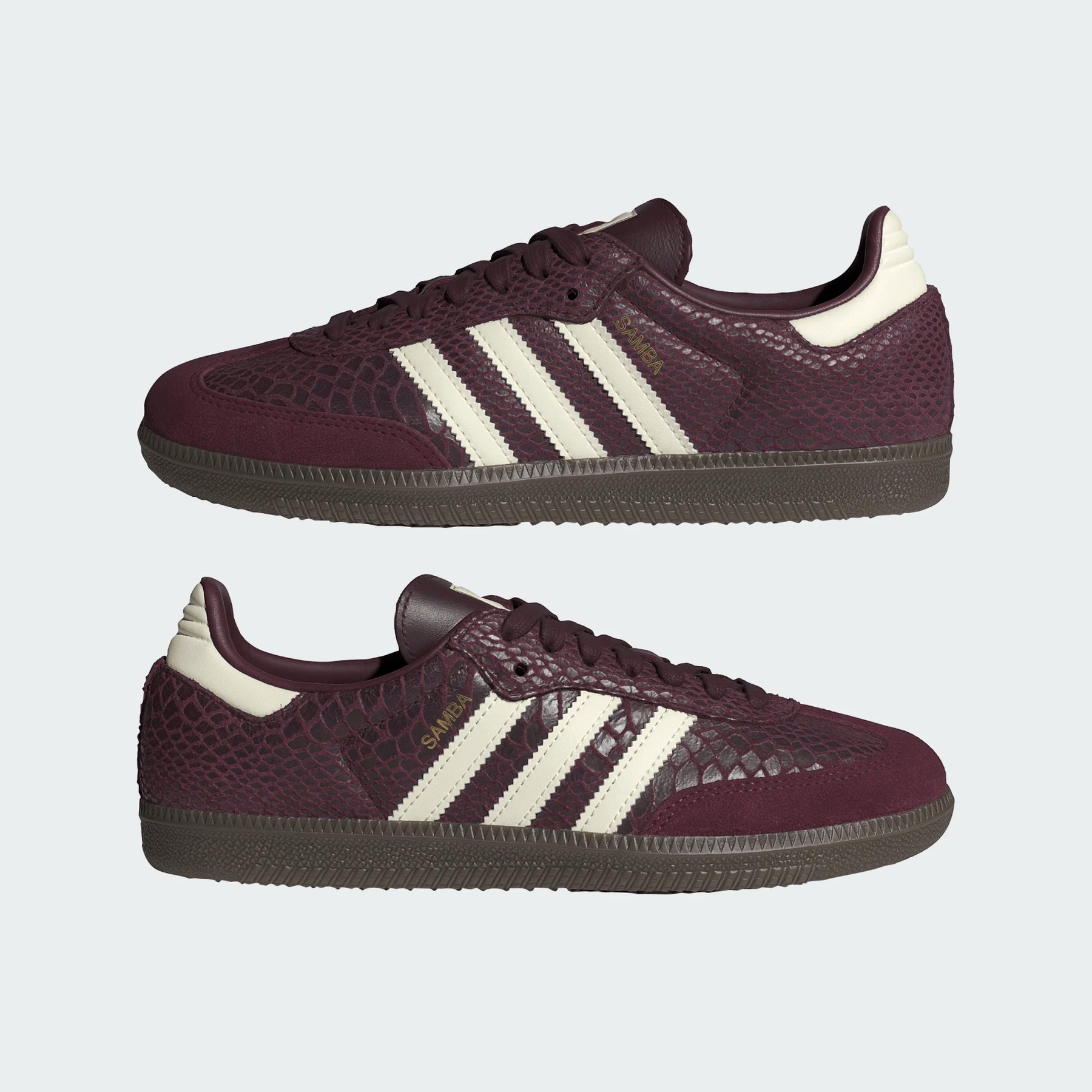 Samba OG W - Maroon/Cream White/Gold Metallic