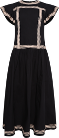 Concetta Sl Midi Dress - Noir
