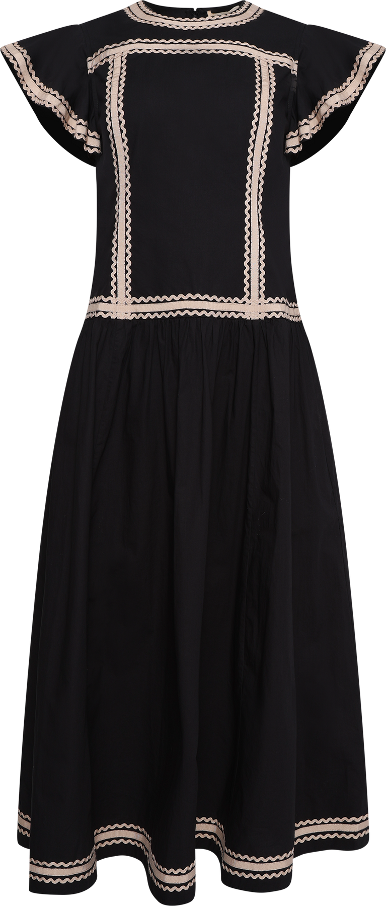 Concetta Sl Midi Dress - Noir