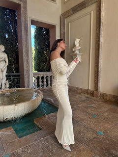 Turn Up Dress - Cream