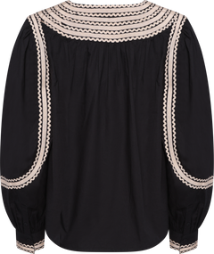 Laurenza Long Sleeve Top - Noir