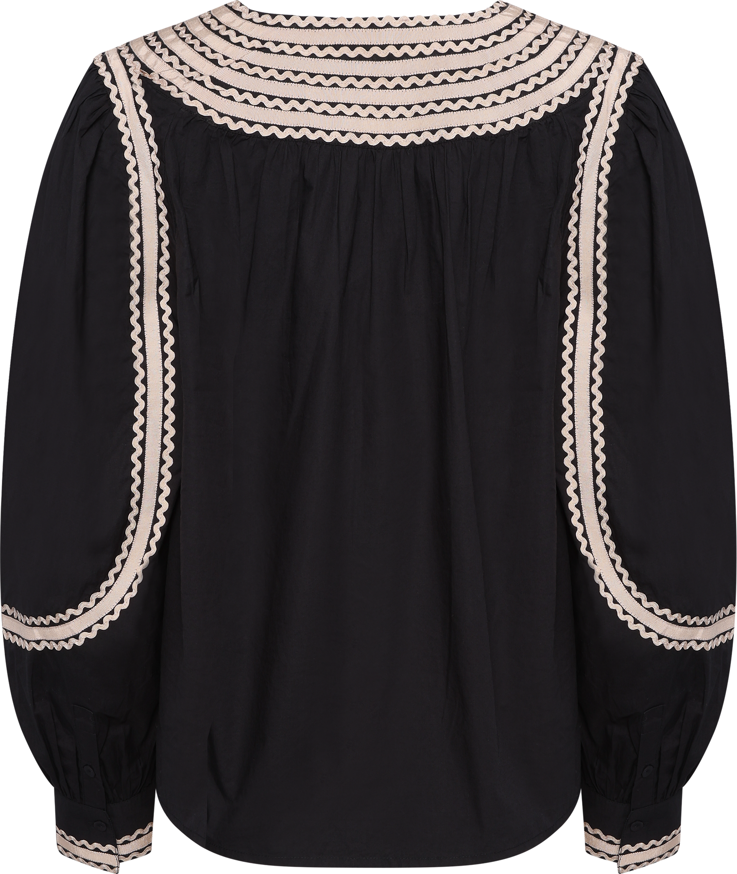 Laurenza Long Sleeve Top - Noir