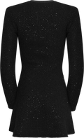 Sequin Knit Mini Dress - Black