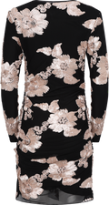 Majaic Mesh Dress - Black Beige Flower