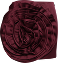 Satin Big Flower Skirt - Zinfandel