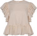 Veasna Flutter Sleeve Top - Cowrie