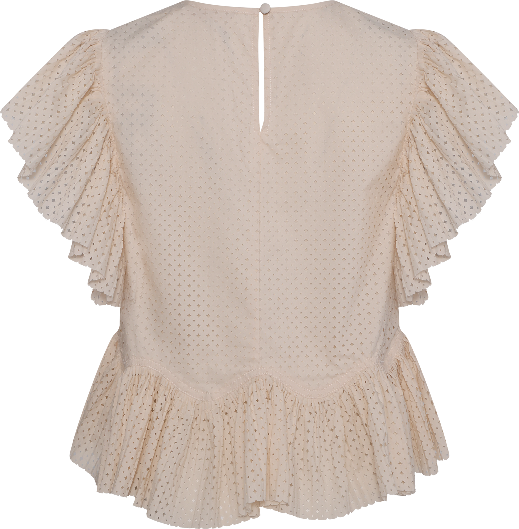 Veasna Flutter Sleeve Top - Cowrie