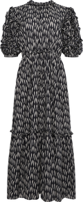 Channary Puff Sleeve Dress - Graphite