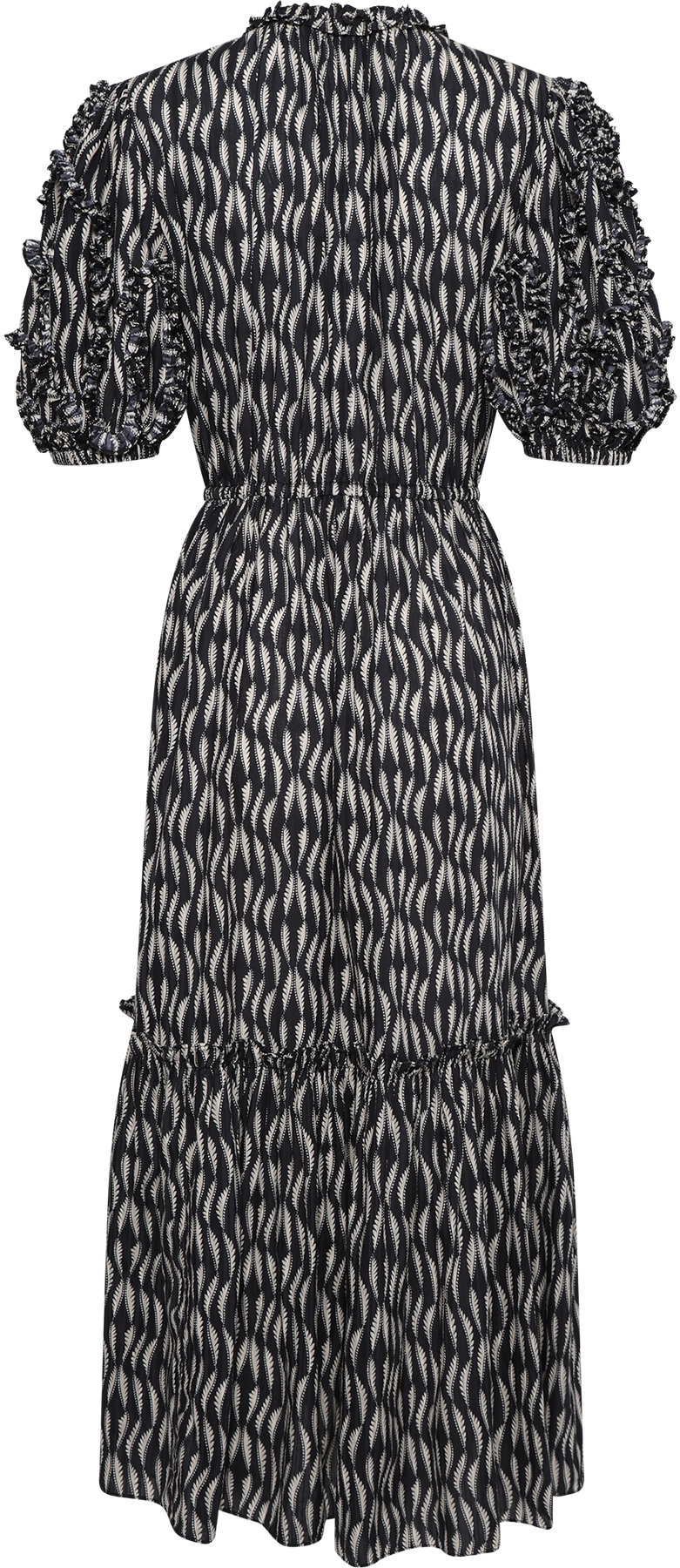 Channary Puff Sleeve Dress - Graphite
