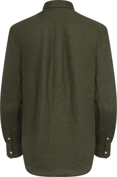 Classic Fit Linen Shirt - Supply Olive