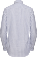 Stretch Slim Fit Striped Oxford Shirt - White/Heritage Royal