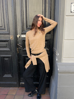 Julianna-Long Sleeve-Pullover - Collection Camel Melange