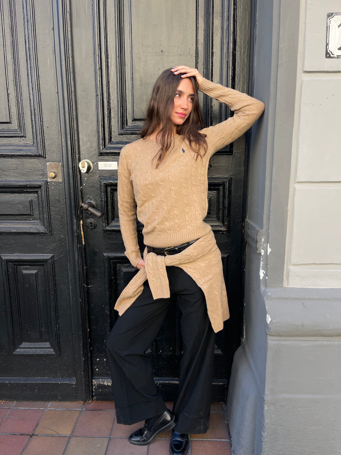 Julianna-Long Sleeve-Pullover - Collection Camel Melange