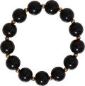 Anja Pearl Stretch Bracelet/Hair Tie - Black